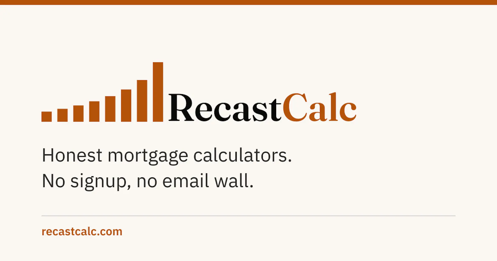 RecastCalc screenshot 1