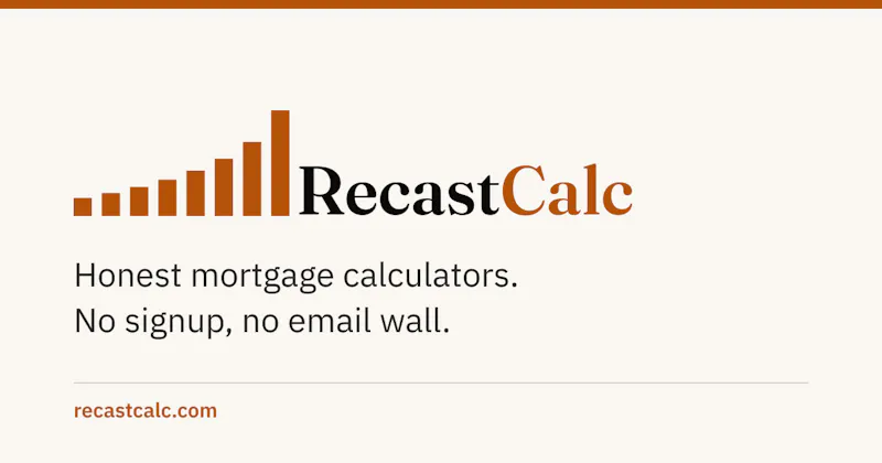 RecastCalc screenshot 1