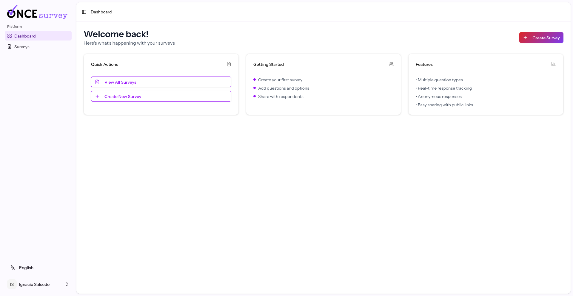 Once Survey gallery image