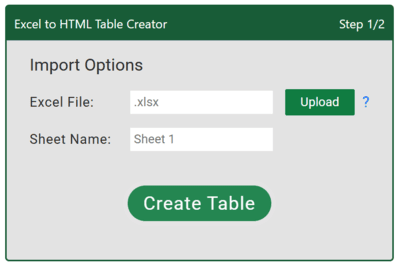 HTML Table Maker - Screenshot 3 showing product features and functionality