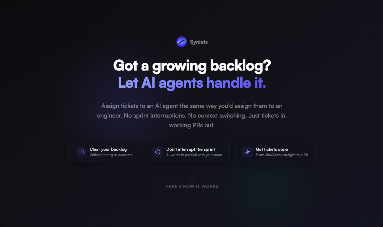 Synlets - Screenshot 2 showing product features and functionality