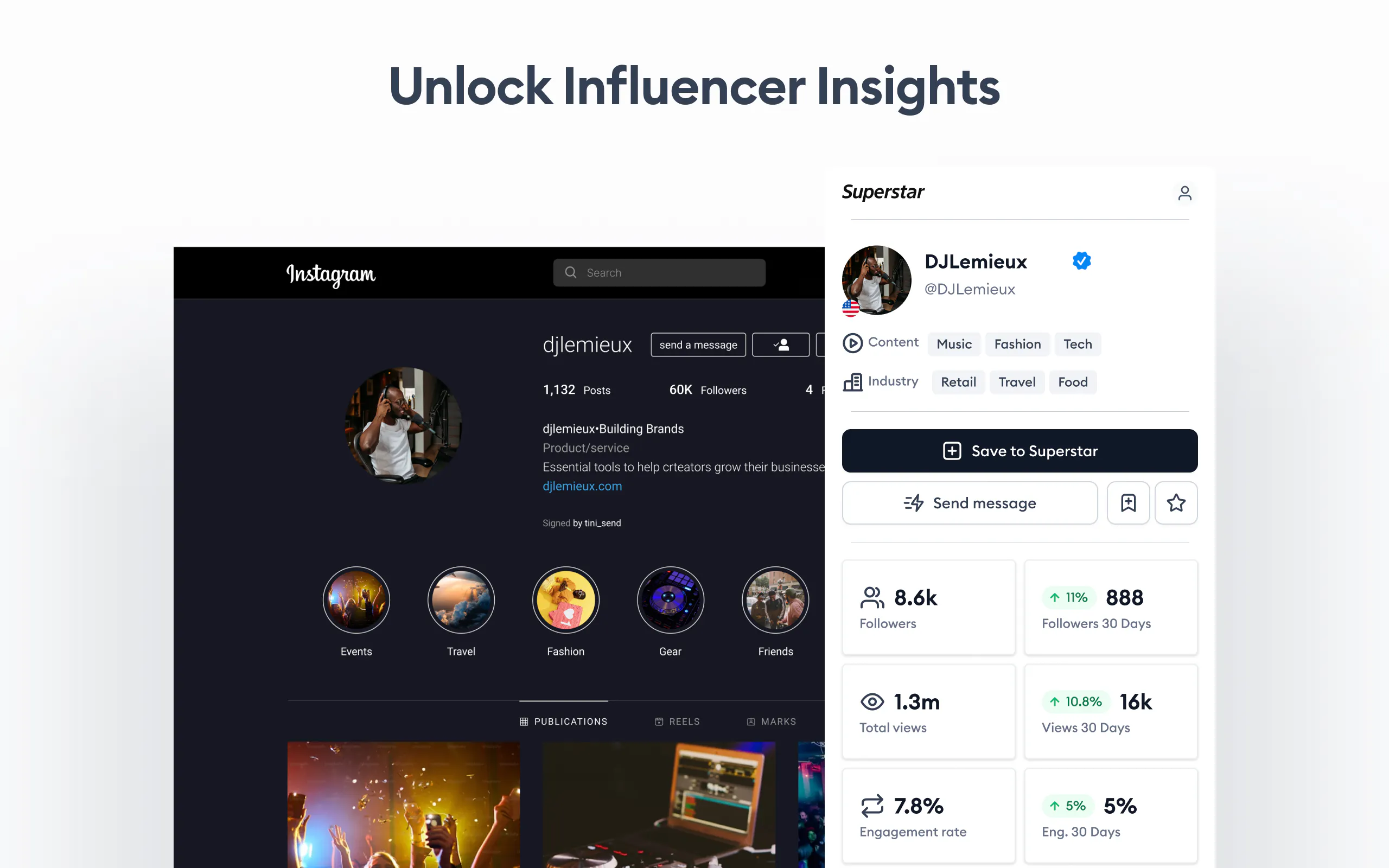 Superstar Influencer Marketing Platform gallery image