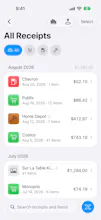 Receipts gallery image