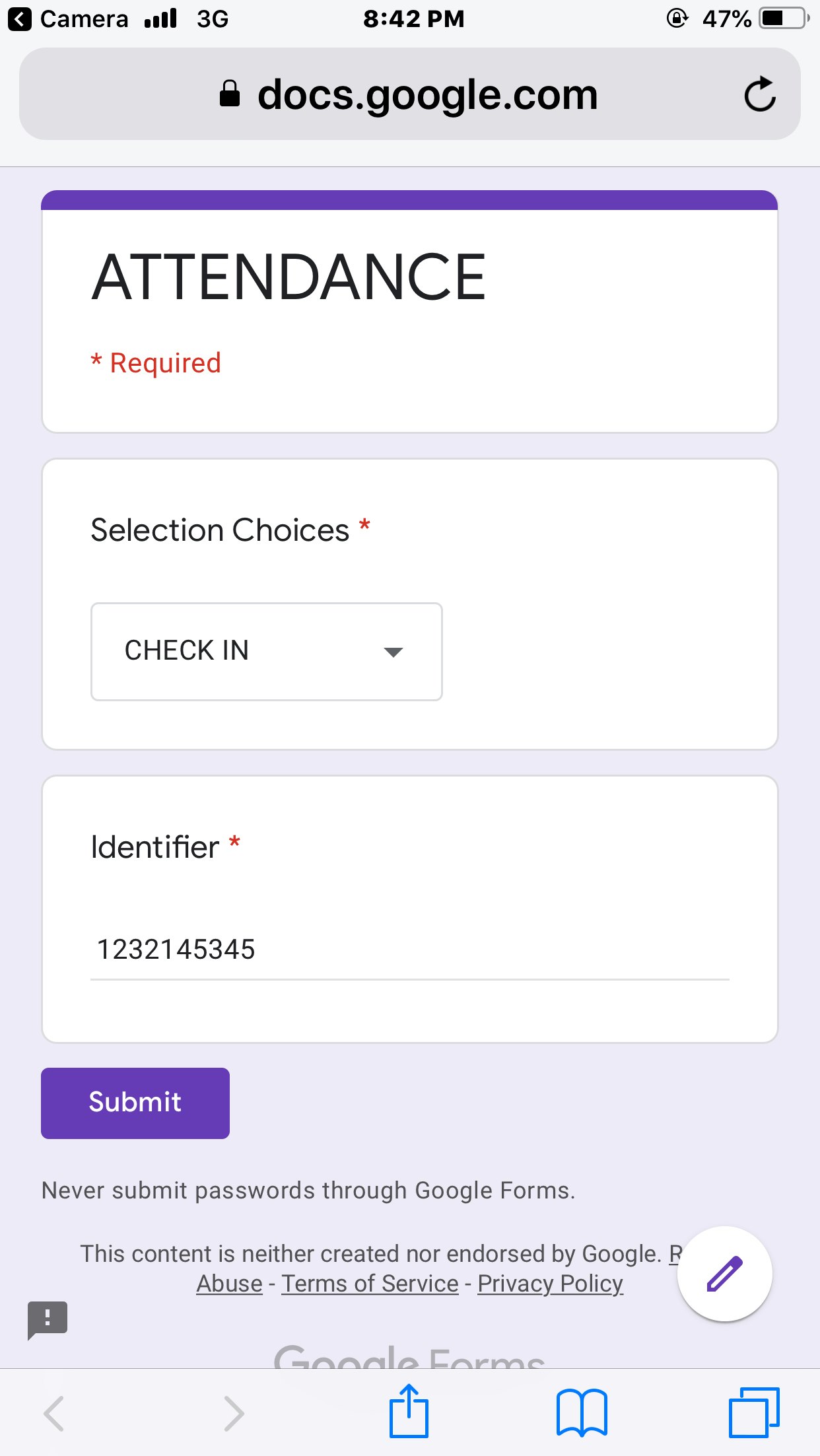 Attendance QR Code for Google Classroom gallery image