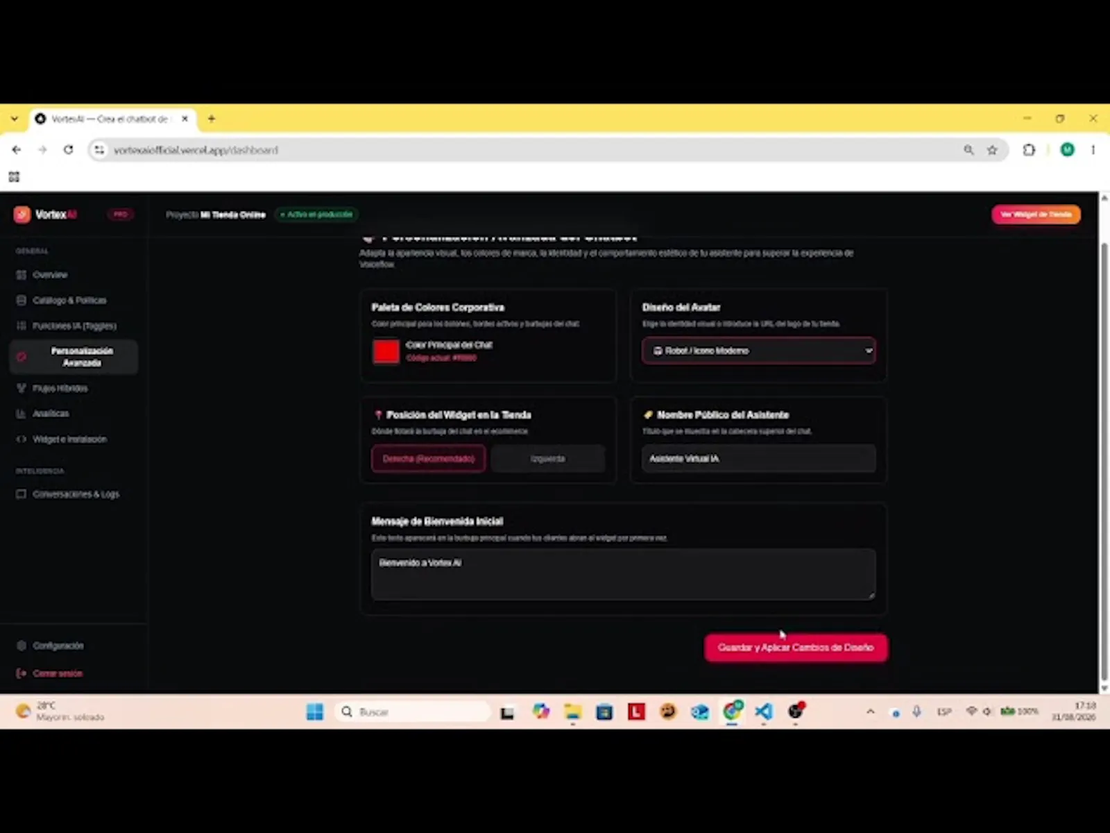 VortexAI screenshot 1 (video preview)