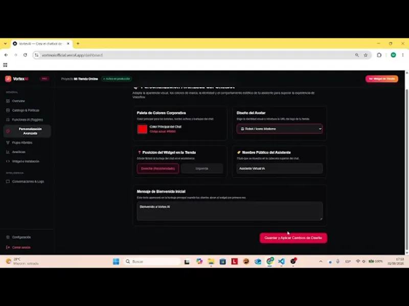 VortexAI screenshot 1 (video preview)