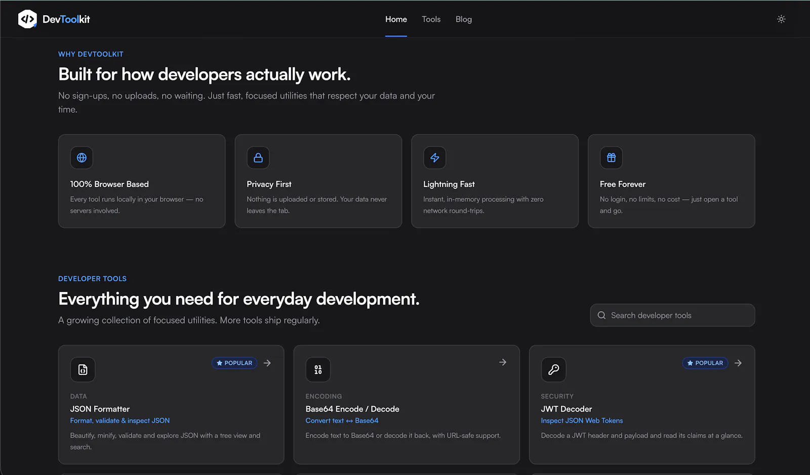 DevToolkit screenshot 2