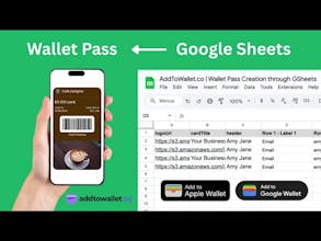 Wallet Pass Generator Google Sheet Addon gallery image