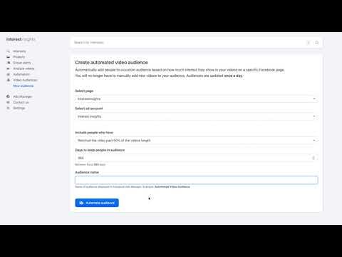 Automated Facebook™ Audiences gallery image