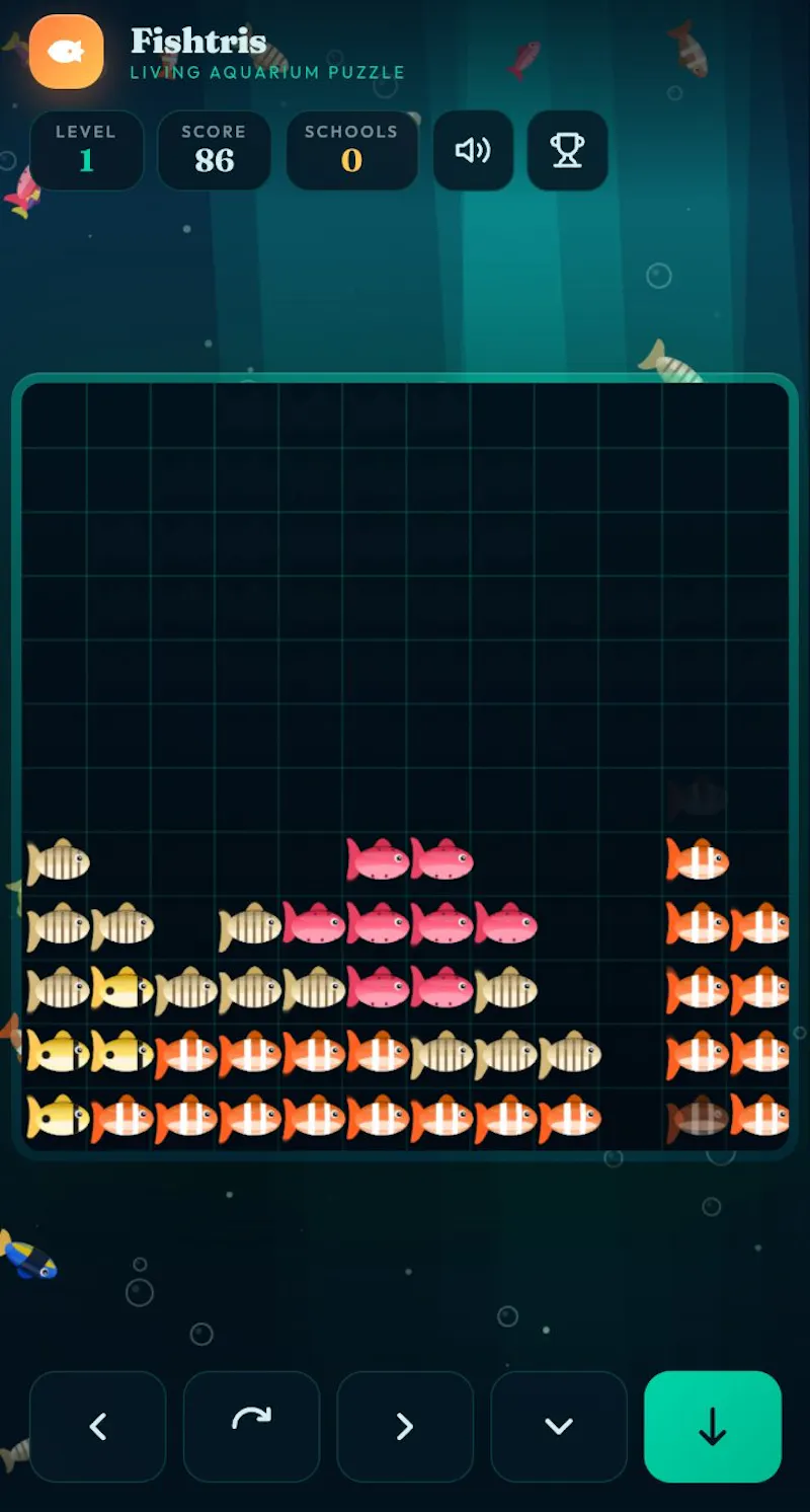 Fishtris screenshot 2