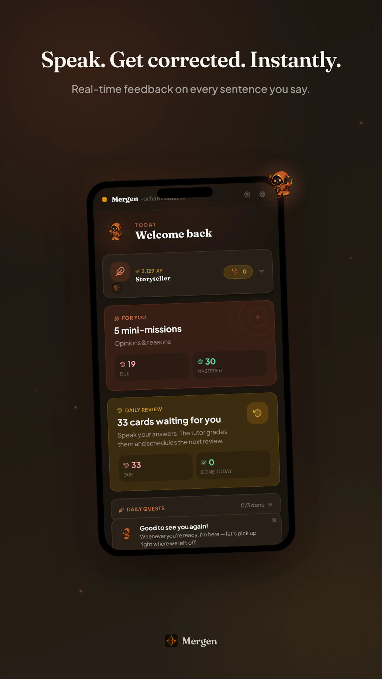 Mergen: AI English Tutor screenshot 3