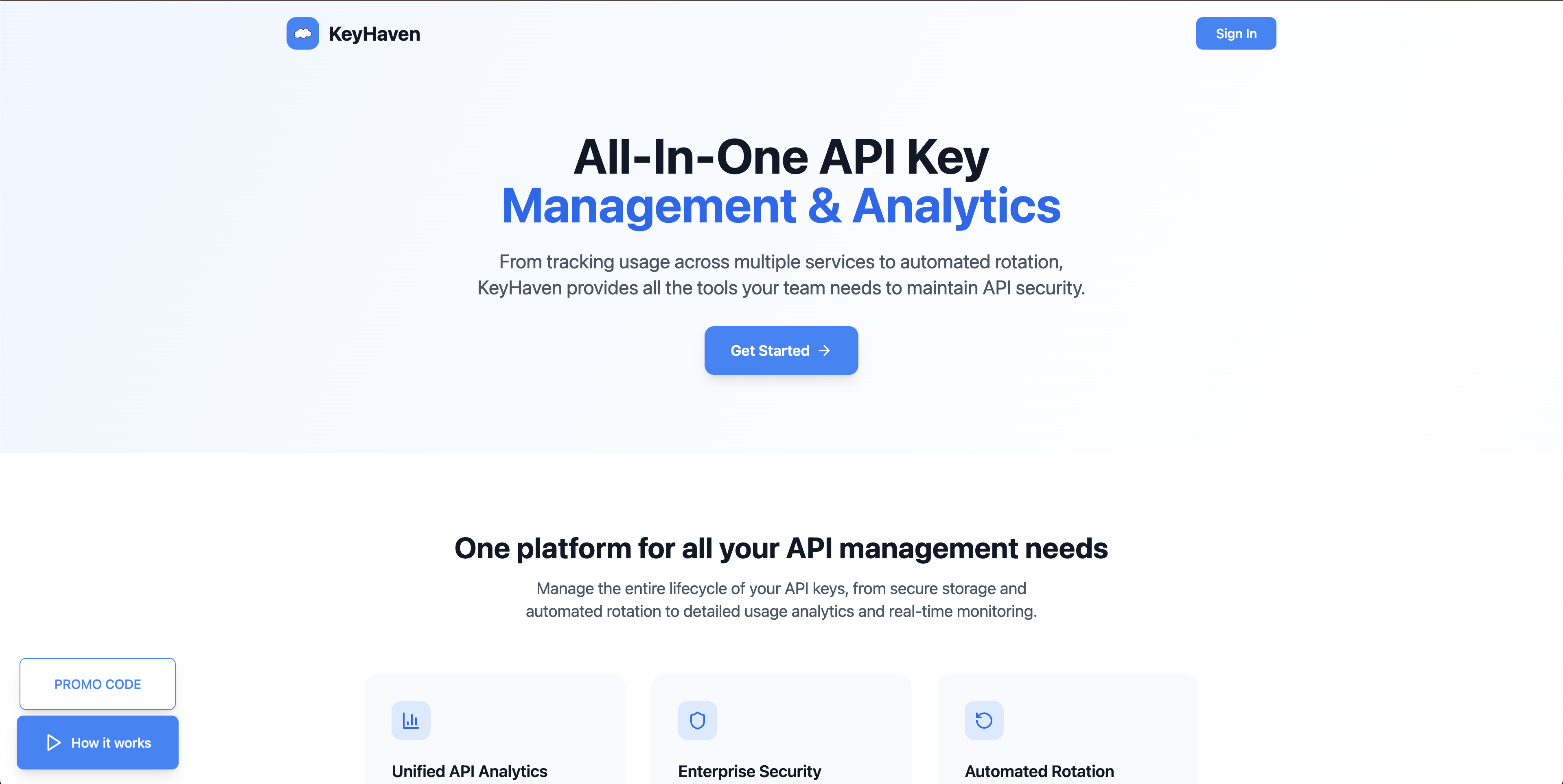 Keyhaven - Güvenli API Anahtar Yönetimi ve Analitik Platformu medya 1