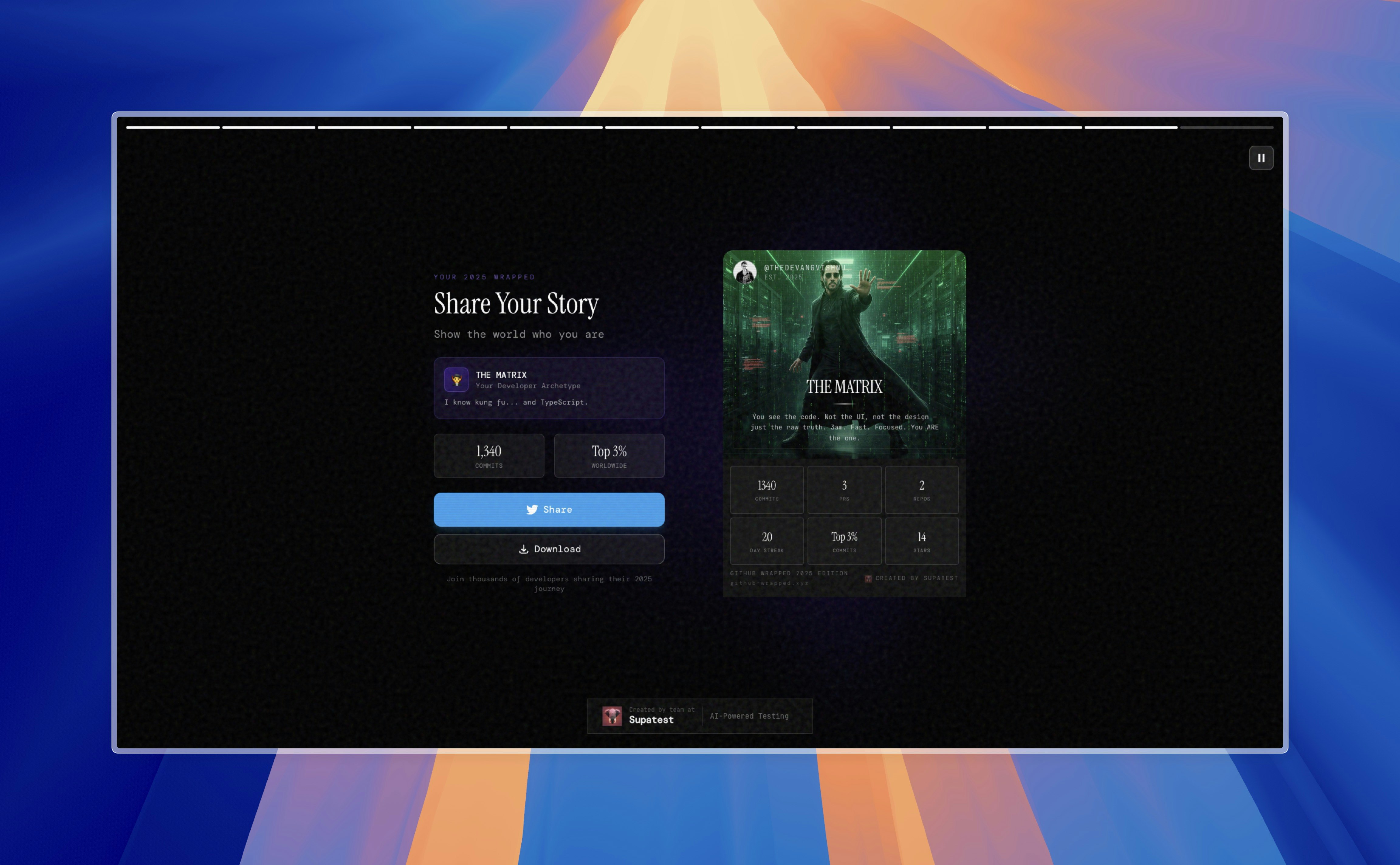 GitHub Wrapped 2025 gallery image