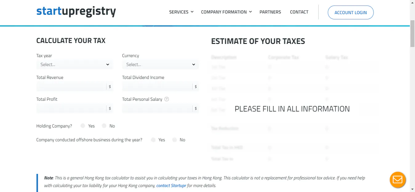 Hong Kong Tax Calculator - Startupr