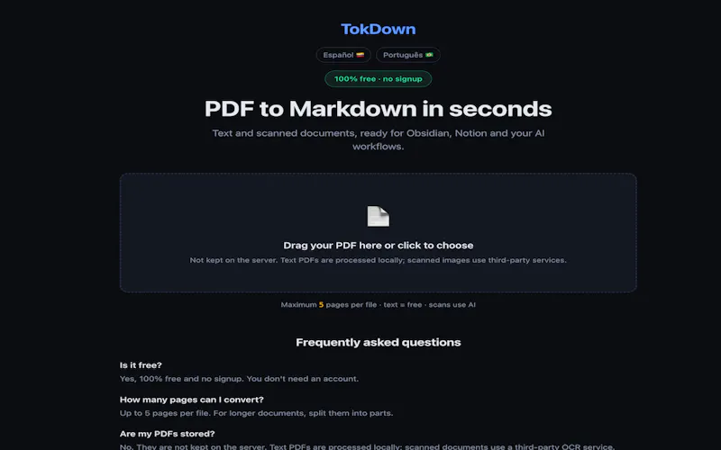 TokDown screenshot 3