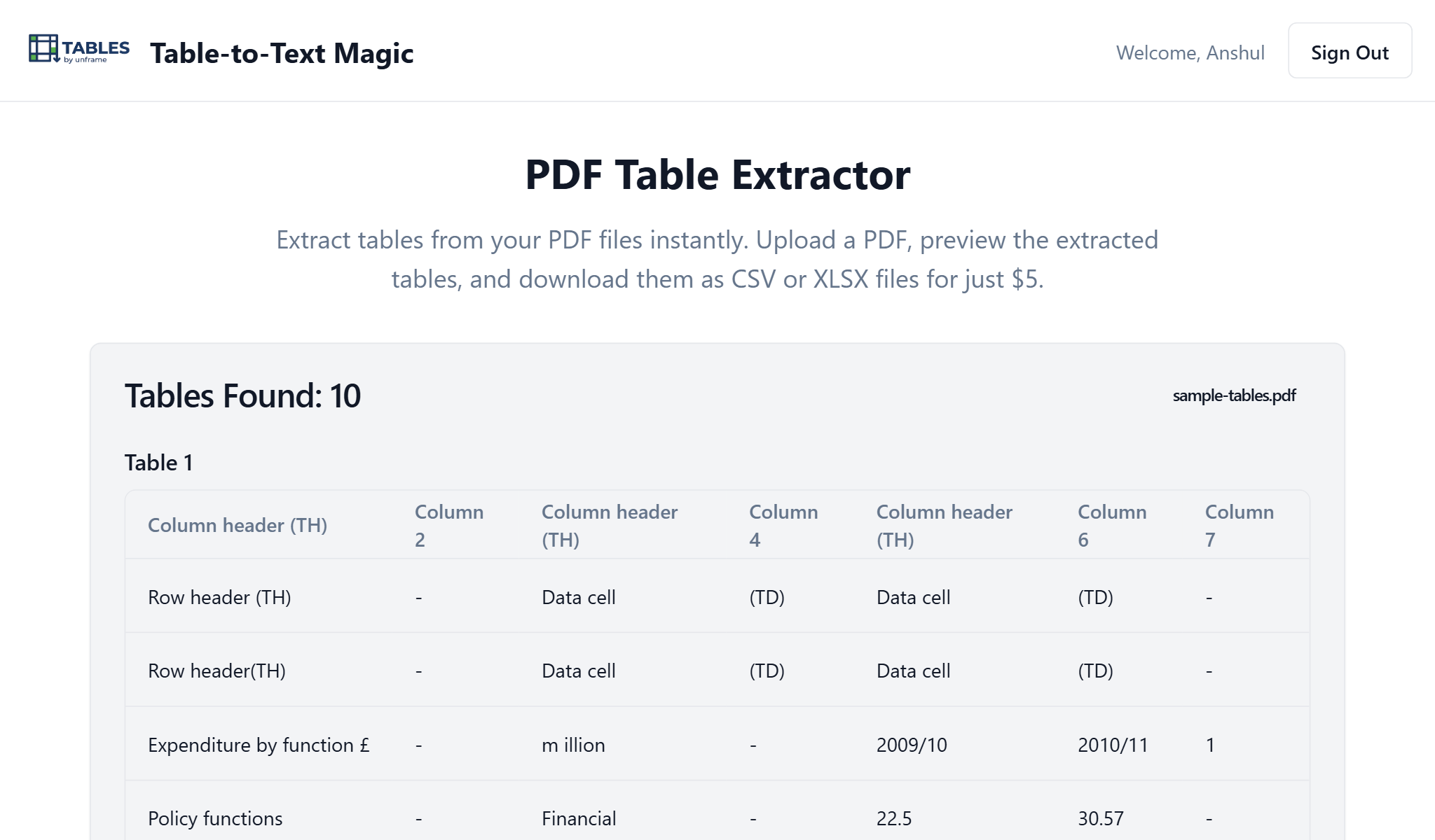 Média Tables - Transformez les PDF en données exploitables en secondes. 2