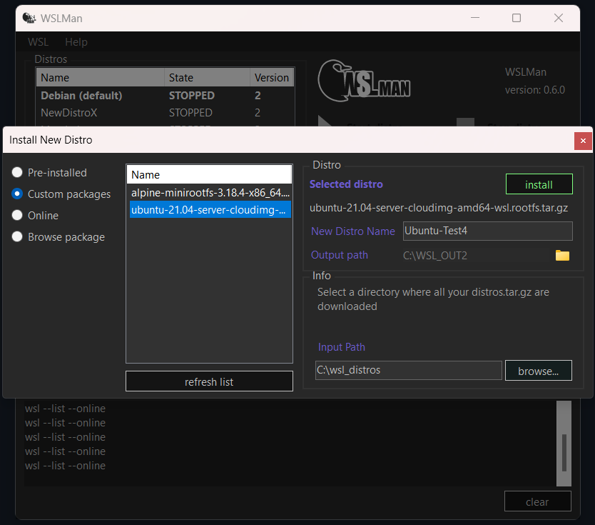 Media WSLMAN - WSLMAN: Buat, Klon & Mengurus Distro Linux pada Windows 2