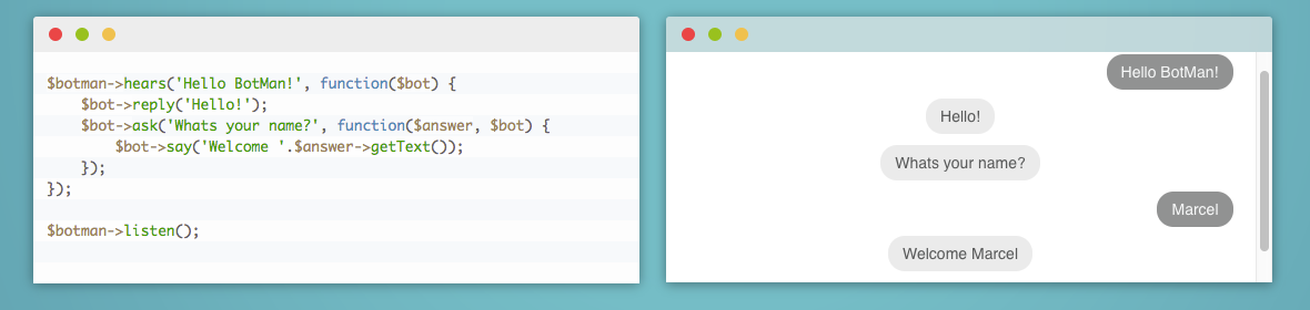 BotMan gallery image