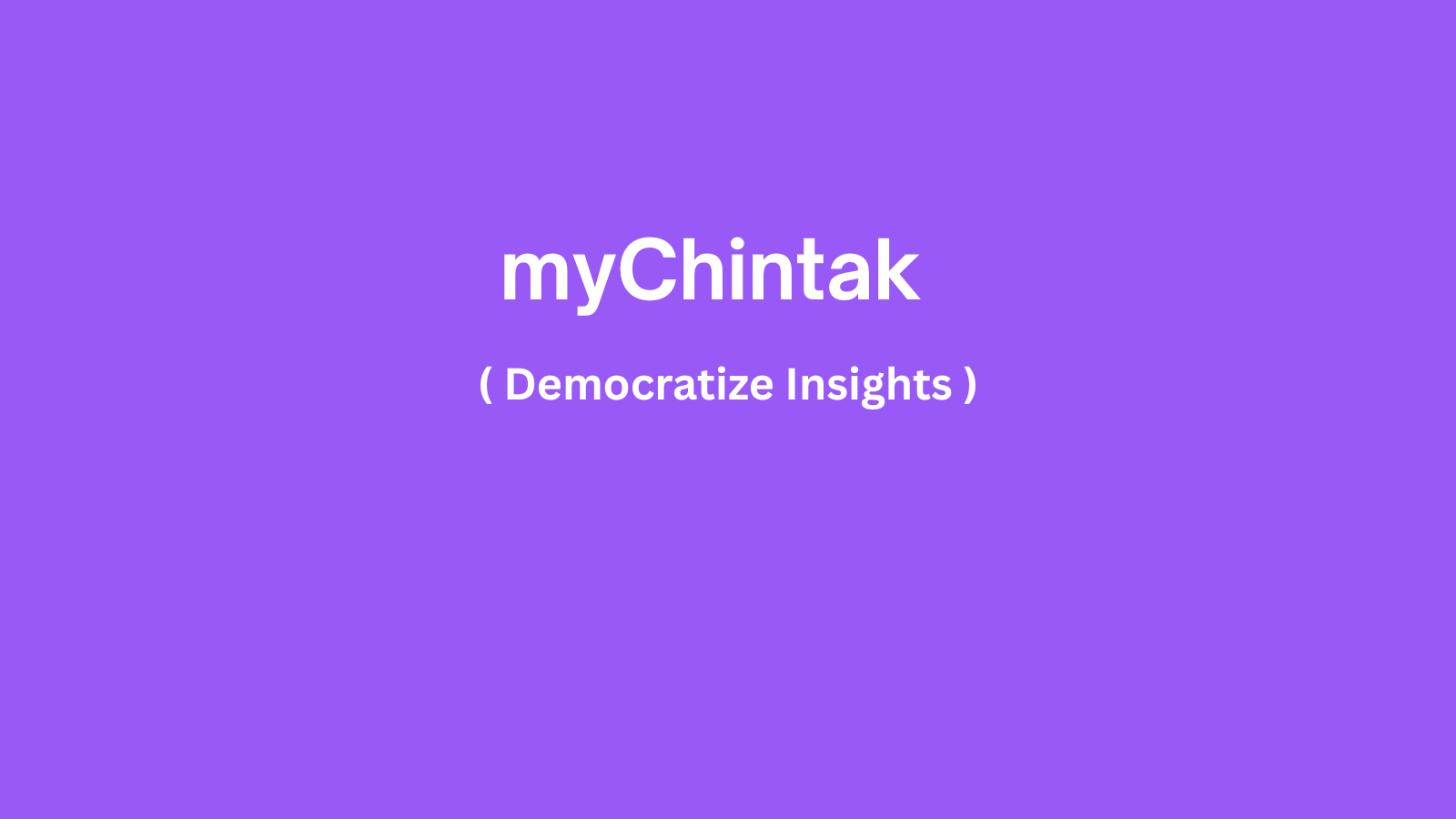myChintak - Main product screenshot demonstrating key features and user interface