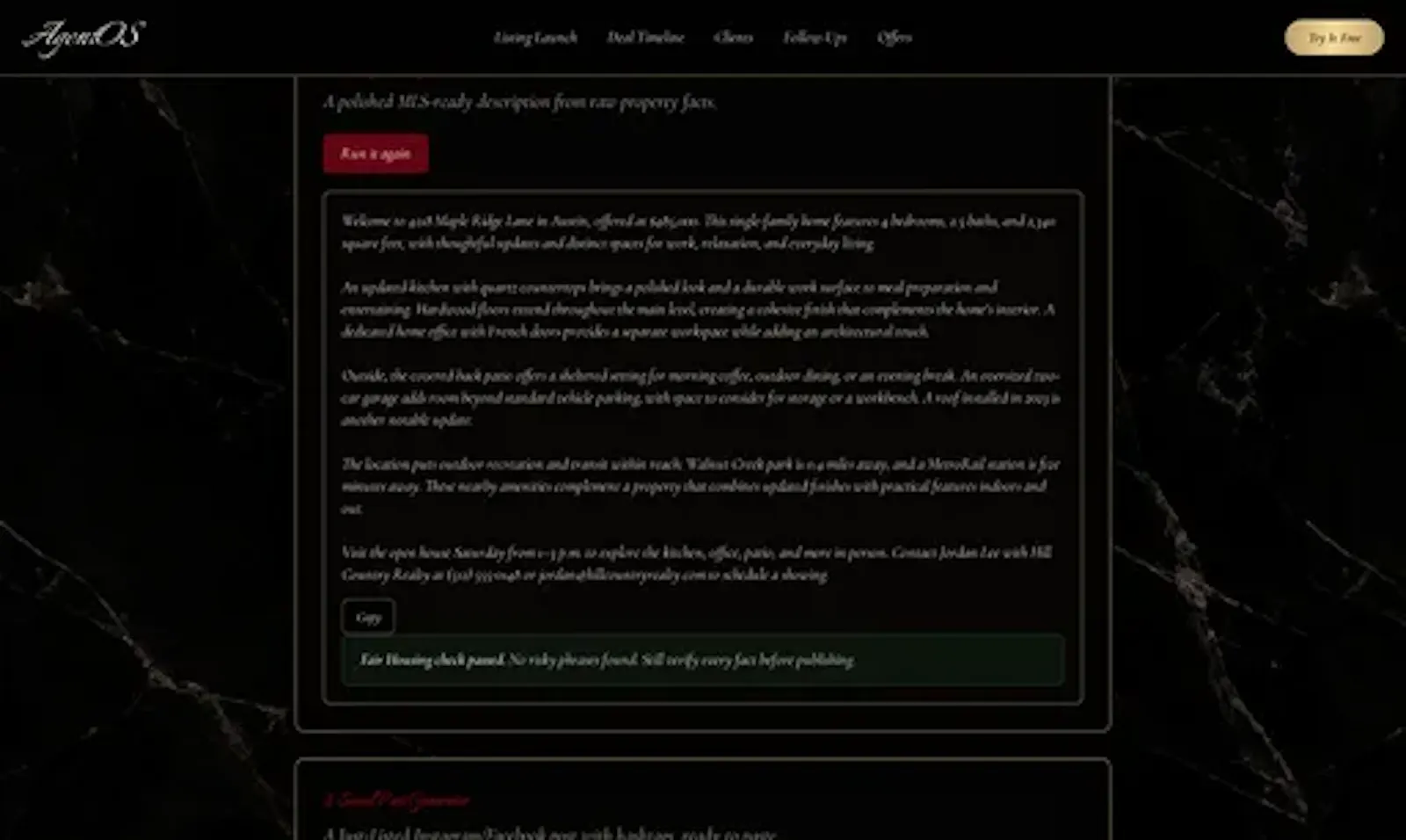 AgentOS  screenshot 2