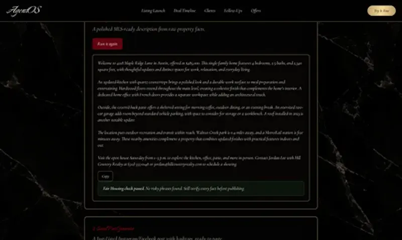 AgentOS  screenshot 2