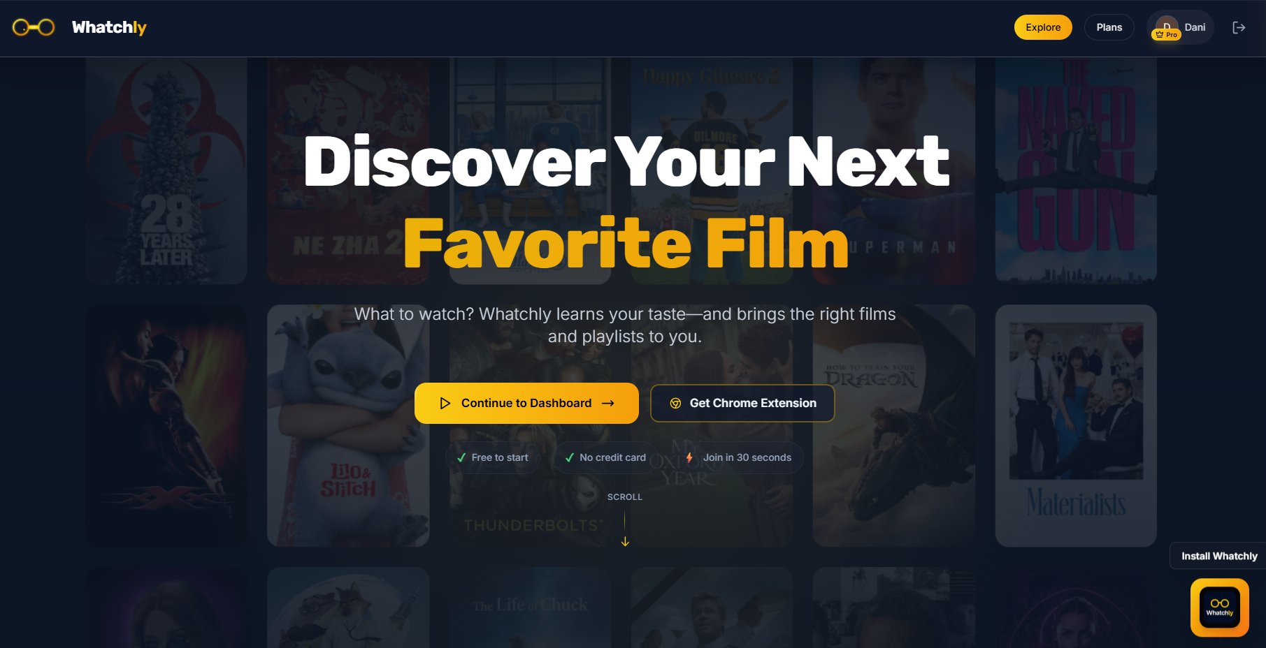 Whatchly - Screenshot 2 showing product features and functionality