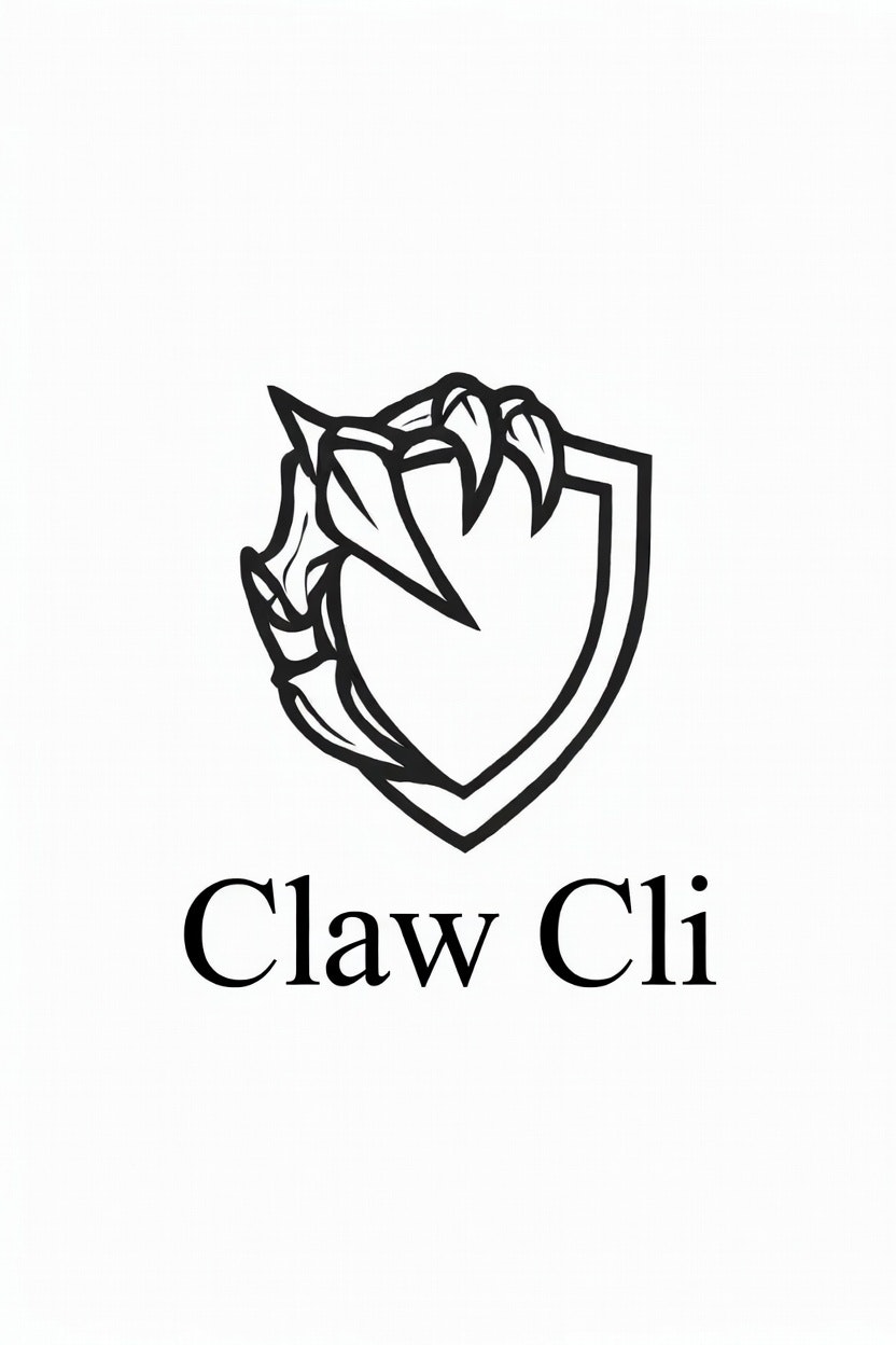 Claw-CLI - Product Hunt launch logo and brand identity