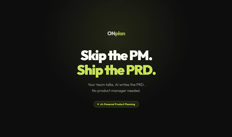 OnPlan screenshot 1