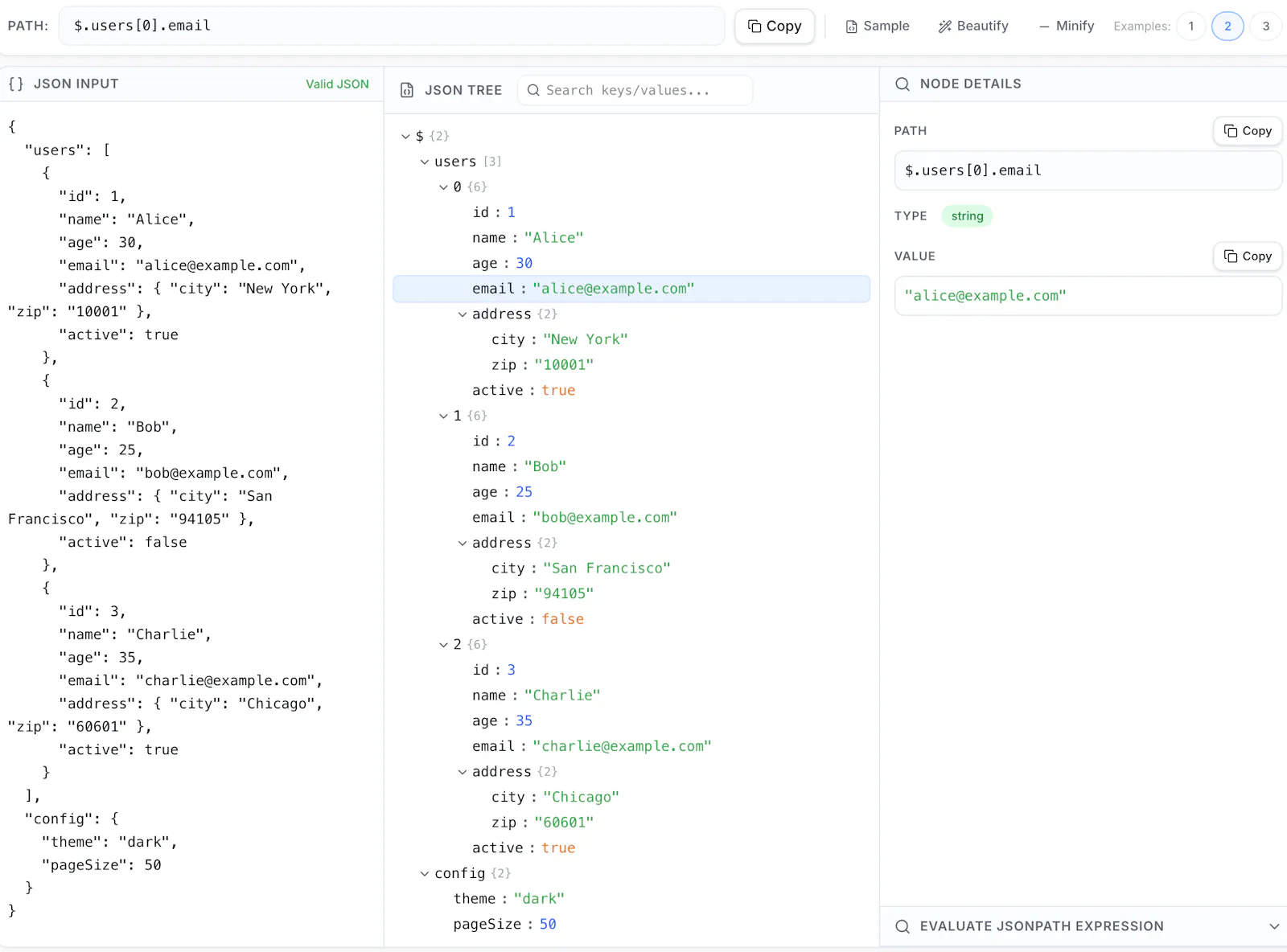 JSON Path Finder screenshot 1