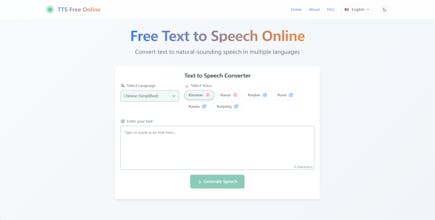 TTS Free Online gallery image