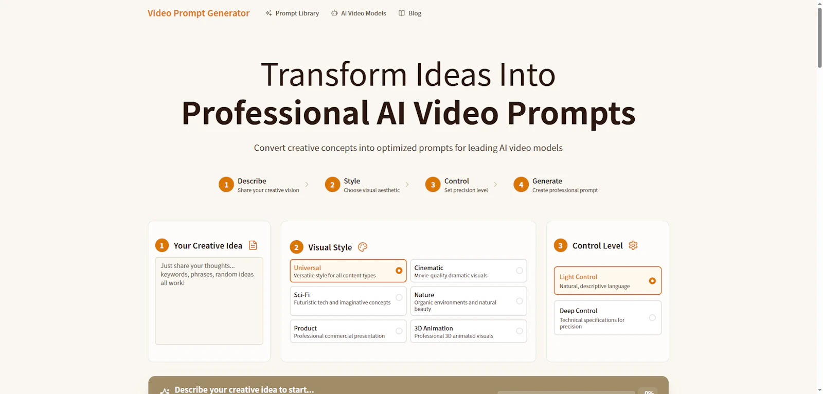 videoprompt.info screenshot 1