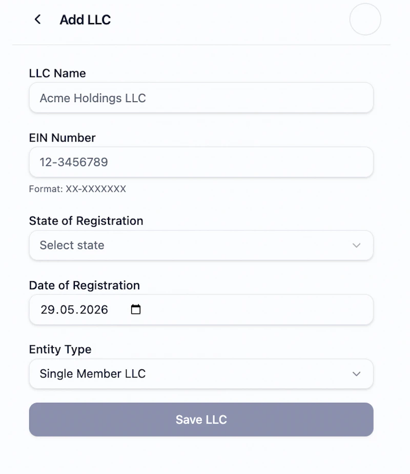 EntityKeep — LLC Compliance Manager screenshot 2