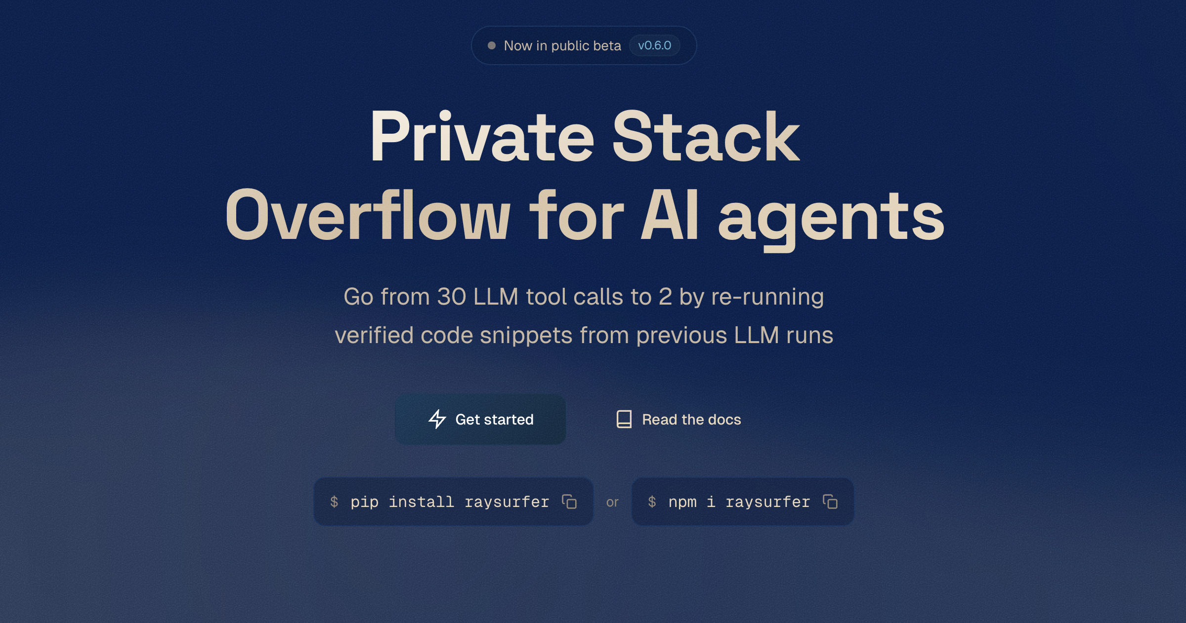 Raysurfer - Main product screenshot demonstrating key features and user interface