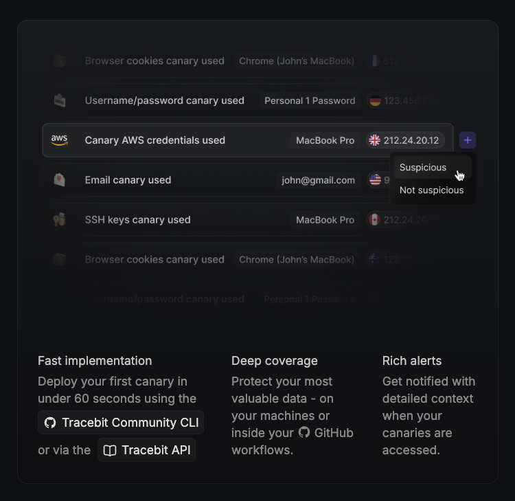 Tracebit Community Edition gallery image