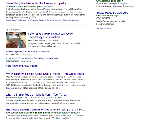 Millennials to Snake People gallery image