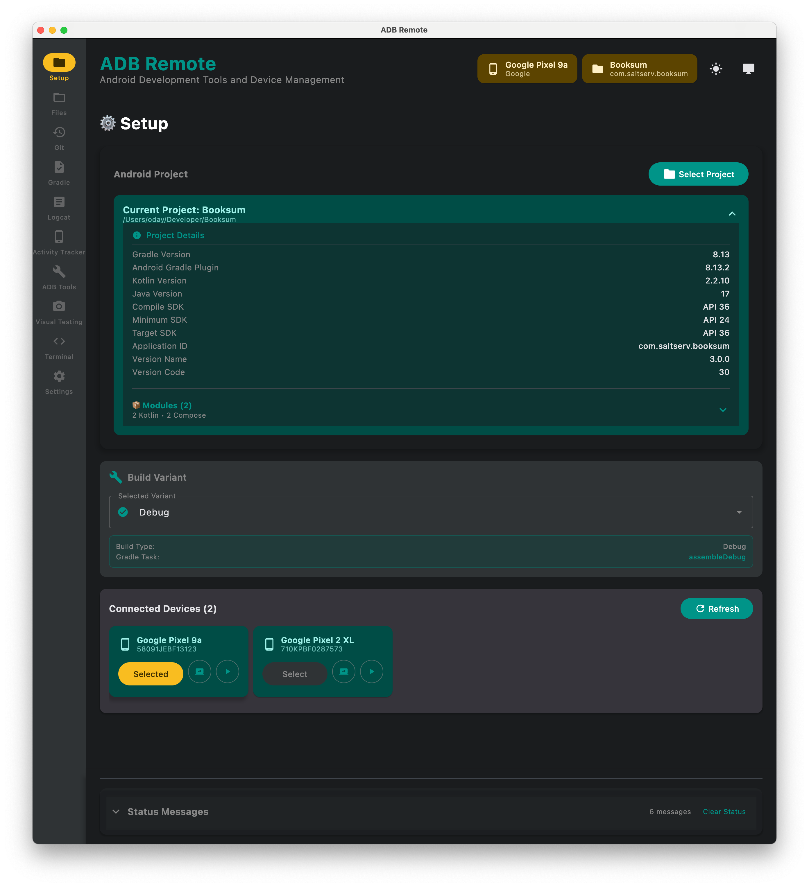 ADB Remote - Main product screenshot demonstrating key features and user interface
