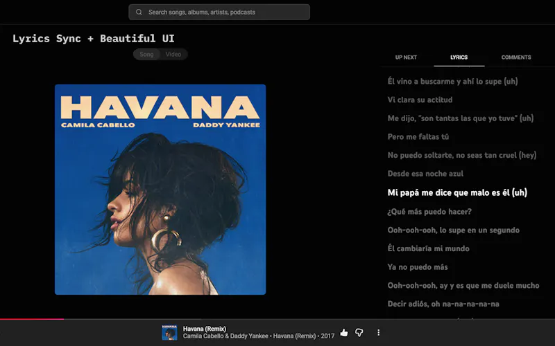 Verso: Synced Lyrics & Focus for YTMusic screenshot 3