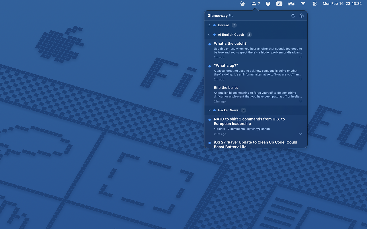 Glanceway — Everything at a glance media 1