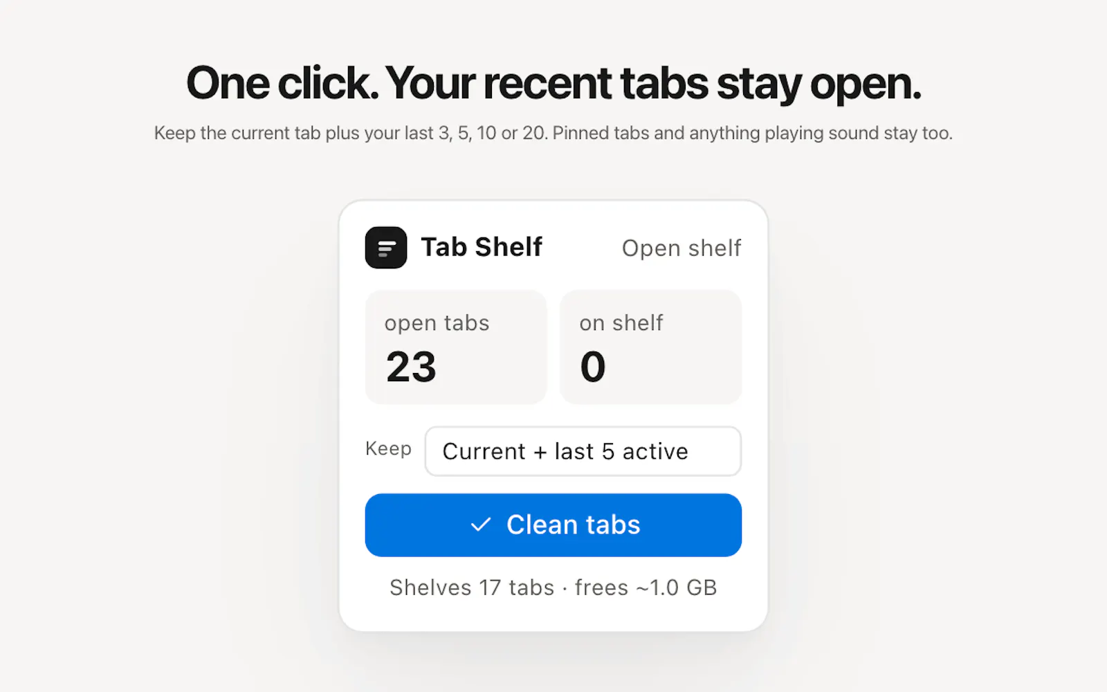 Tab Shelf screenshot 3