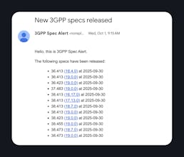 3GPP Spec Alert gallery image