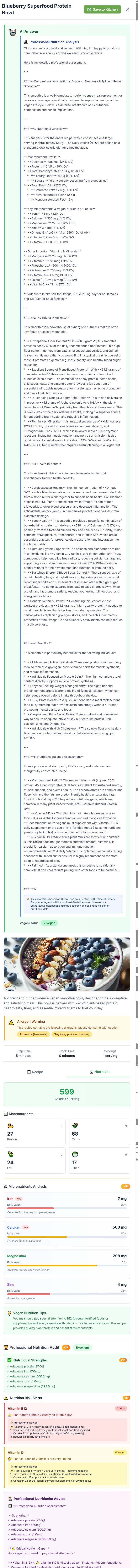 Vegetarian Recipes AI gallery image