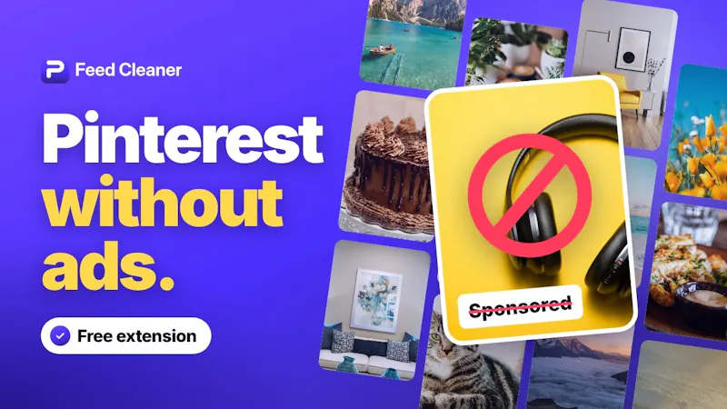 Feed Cleaner for Pinterest screenshot 1 (video preview)