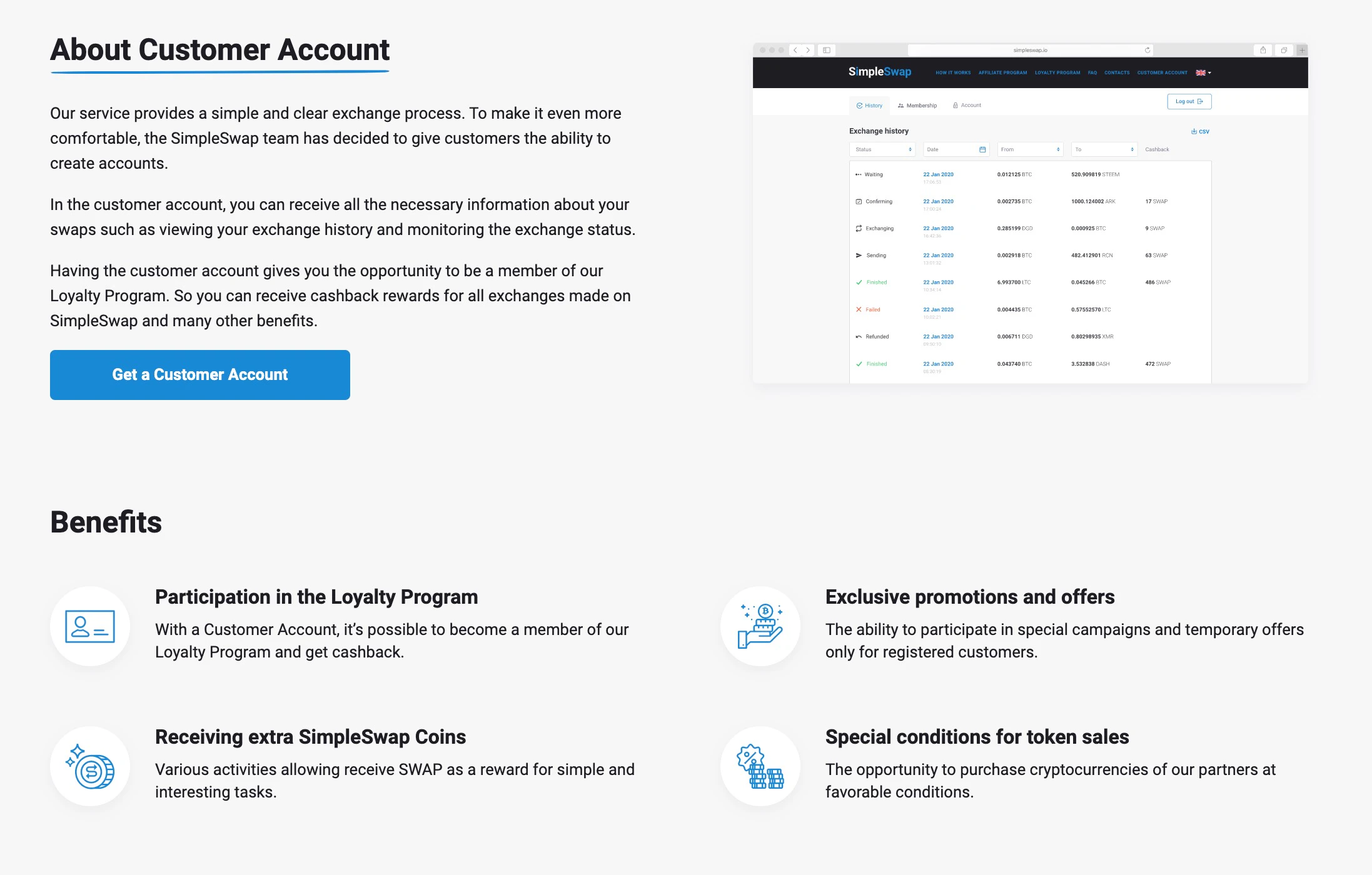 SimpleSwap - Easy way to swap Bitcoin & Altcoins | Product Hunt
