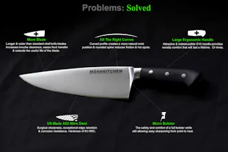 MK9 Nitrogen Steel Chef Knife gallery image