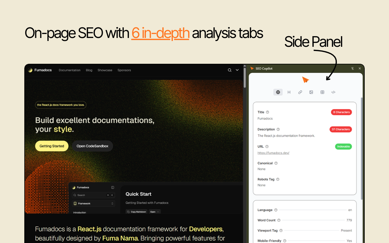 SEO Copilot - Screenshot 2 showing product features and functionality