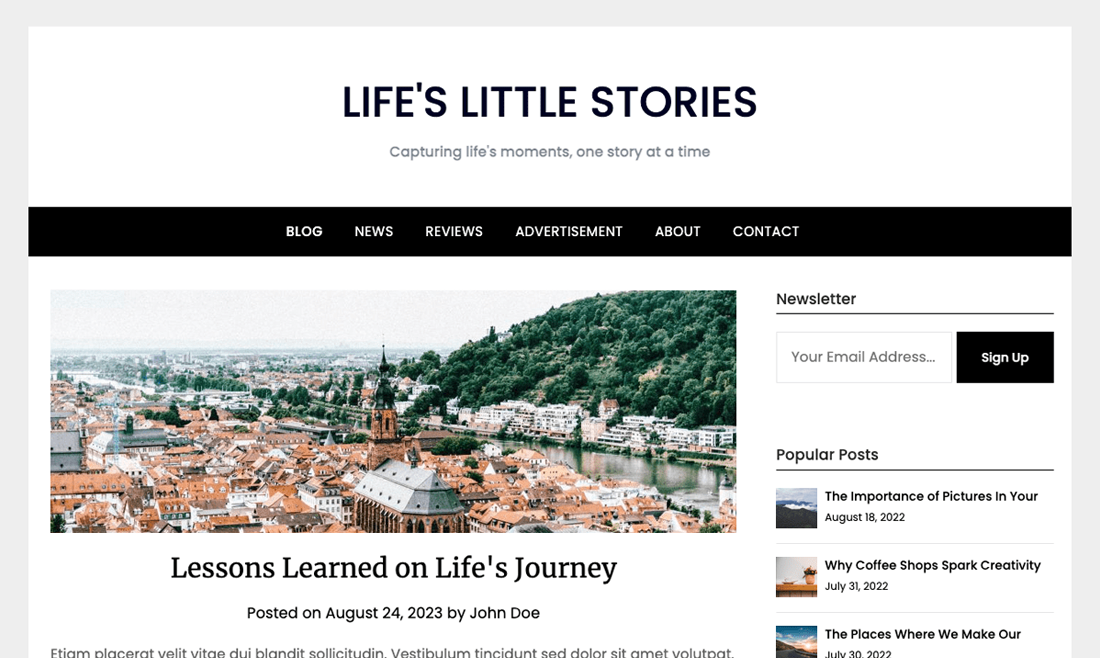 Responsive Blog Era - WordPress Theme media 1