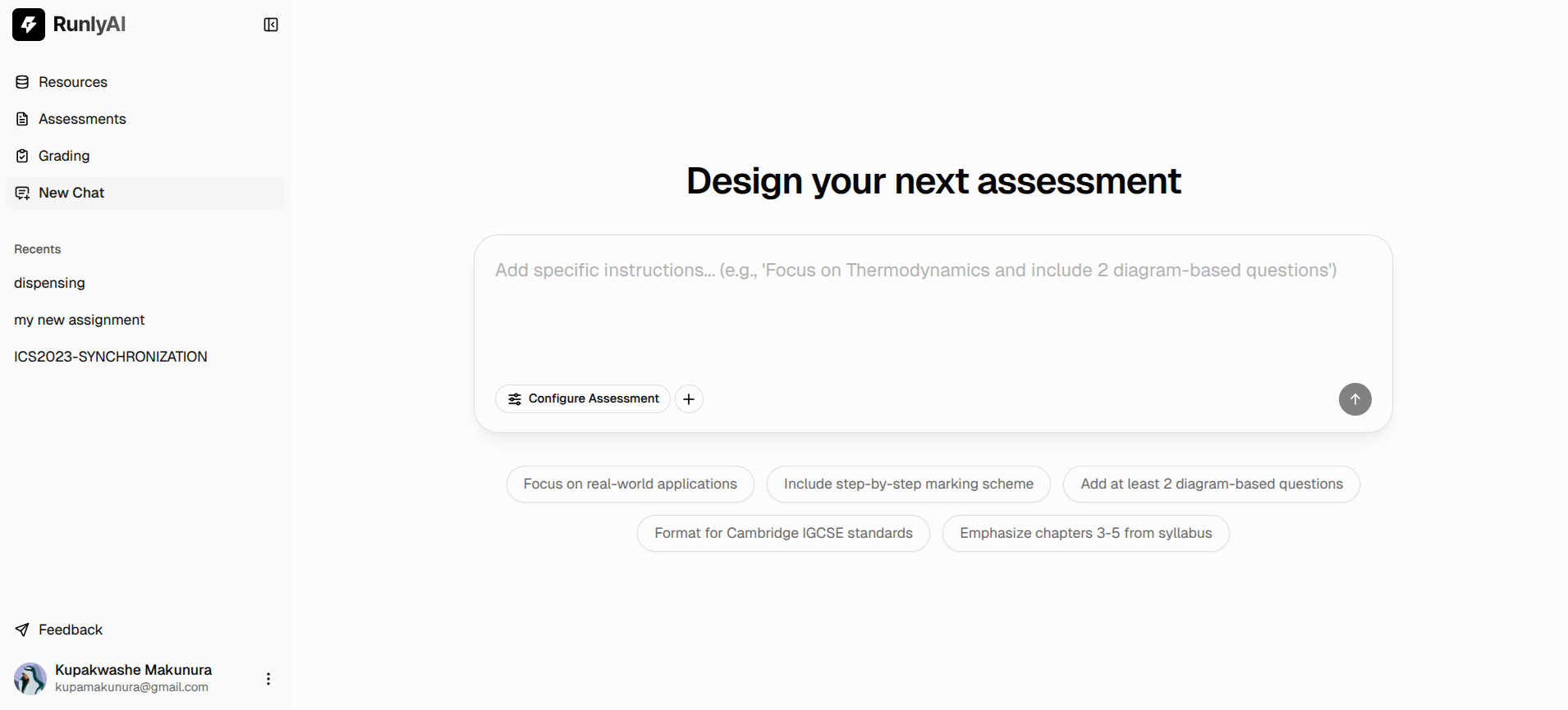 RunlyAI - Main product screenshot demonstrating key features and user interface