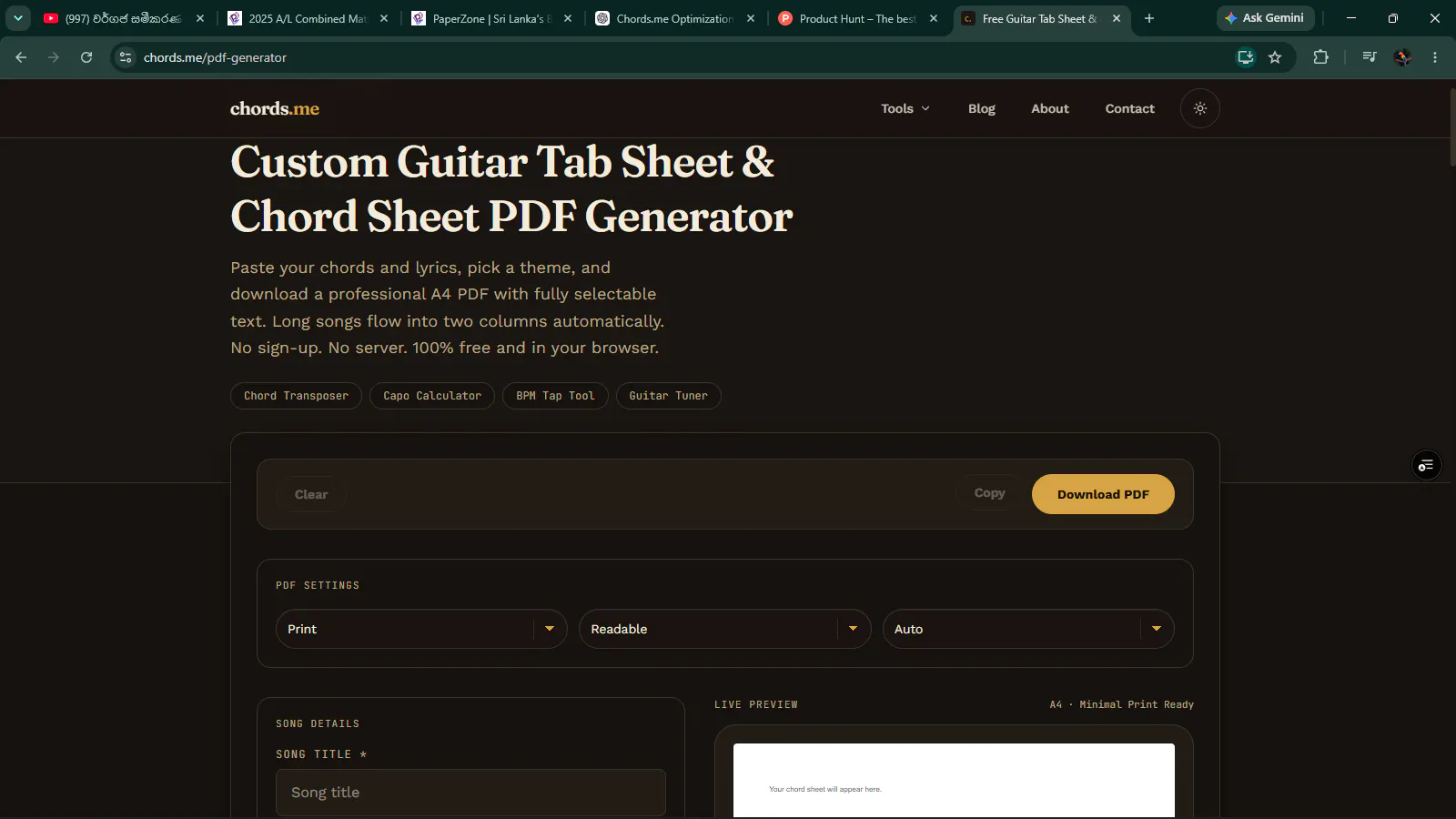 Chords.me gallery image