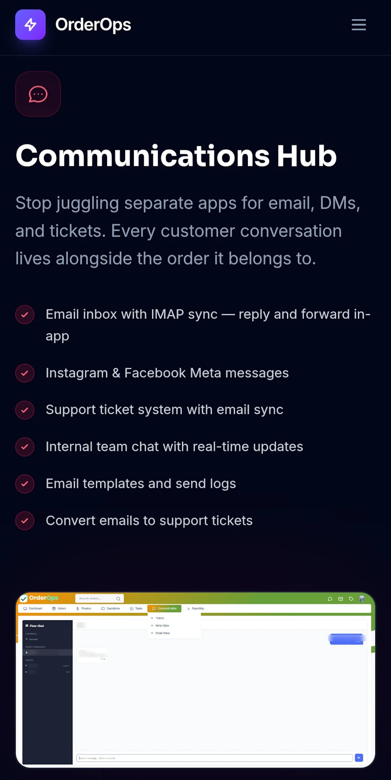 OrderOps — The Operations Platform screenshot 1
