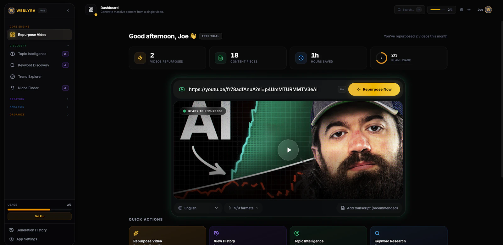 Weblyra screenshot 1